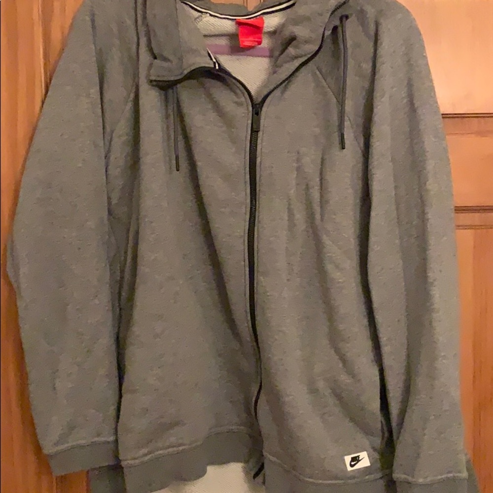 NIKE Gray Zip Up